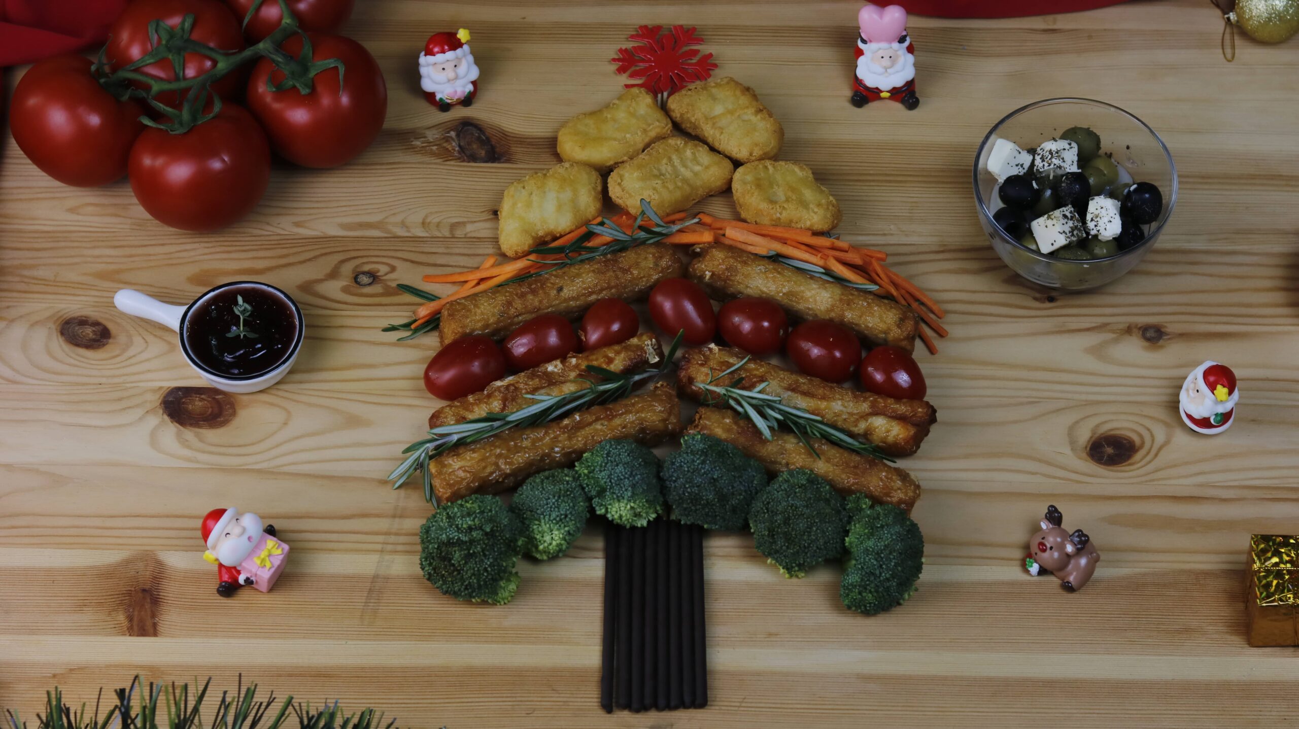 Christmas Platters - Chicken Rolls & Tempura Chicken Nuggets