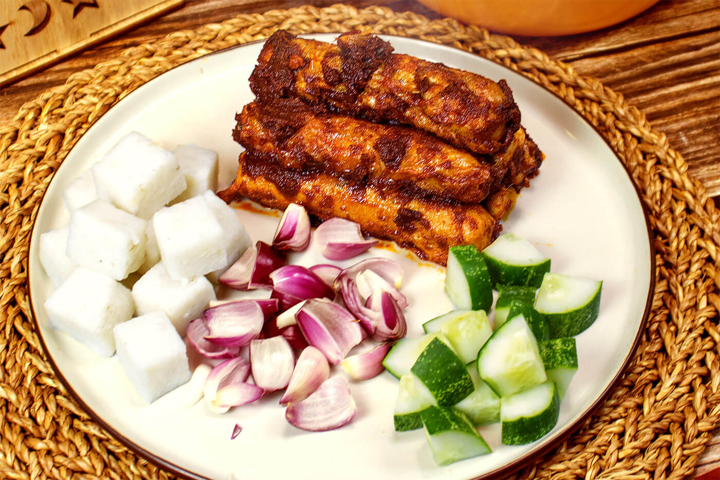 3 Flavours Chicken Roll Rendang